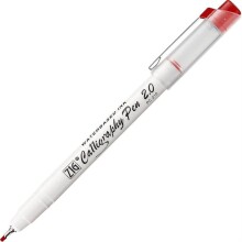 Zig Kaligrafi Kalemi PC-210 Kırmızı 2 mm - Zig