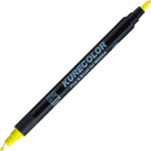 Zig Kurecolor Fine&Brush For Manga Çift Taraflı Kalem 102 Lemon Yellow - Zig