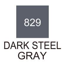 Zig Kurecolor Fine&Brush For Manga Çift Taraflı Kalem 829 Dark Steel Gray - 2