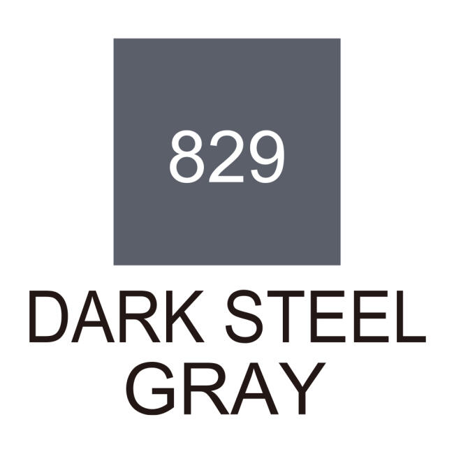 Zig Kurecolor Fine&Brush For Manga Çift Taraflı Kalem 829 Dark Steel Gray - 2