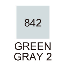 Zig Kurecolor Fine&Brush For Manga Çift Taraflı Kalem 842 Green Gray 2 - Zig (1)