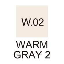 Zig Kurecolor Fine&Brush For Manga Çift Taraflı Kalem W,02 Warm Gray 2 - 2