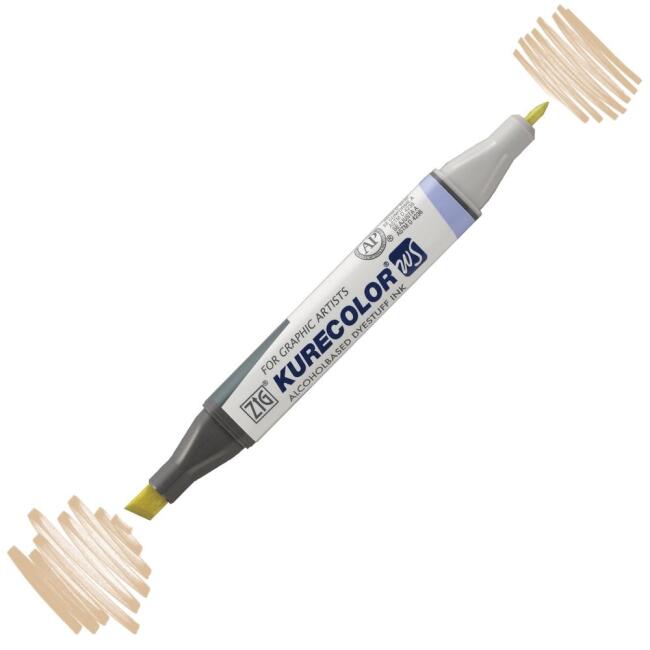 Zig Kurecolor KC-3000N Twin WS Çift Taraflı Grafik Marker Kalem Light Bisque 424 - 1