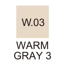 Zig Kurecolor KC-3000 Twin Marker - Warm Gray 3 - W03 - Zig (1)