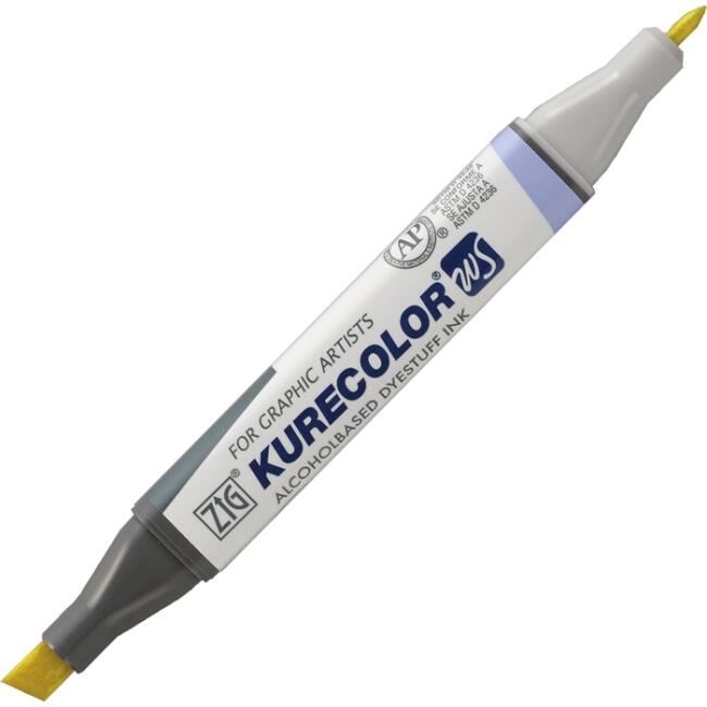 Zig Kurecolor KC-3000 Twin S Marker Kalem 100 Pale Yellow - 1