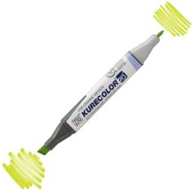 Zig Kurecolor KC-3000 Twin S Marker Kalem 125 Yellow Green - Zig