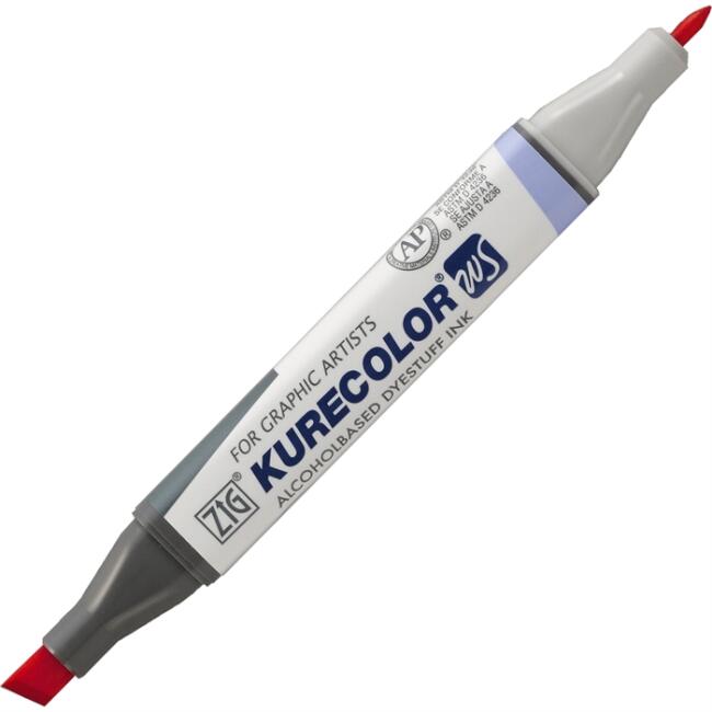 Zig Kurecolor KC-3000N Twin WS Çift Taraflı Grafik Marker Kalem Cadmium Red 217 - 1
