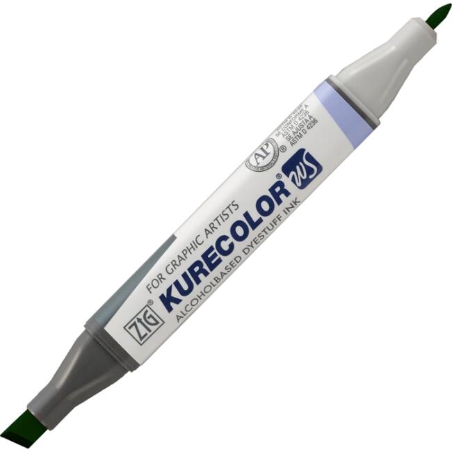 Zig Kurecolor KC-3000N Twin WS Çift Taraflı Grafik Marker Kalem Ocean Green 506 - 1