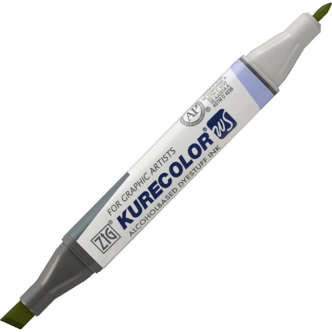 Zig Kurecolor KC-3000 Twin S Marker Kalem 542 Mid Green - 1