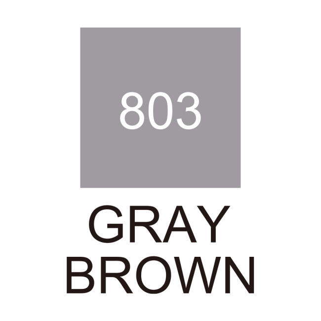 Zig Kurecolor KC-3000N Twin WS Çift Taraflı Grafik Marker Kalem Gray Brown 803 - 2
