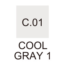 Zig Kurecolor KC-3000 Twin S Marker Kalem C01 Cool Gray 1 - 2