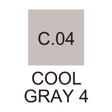 Zig Kurecolor KC-3000 Twin S Marker Kalem C04 Cool Gray 4 - 2