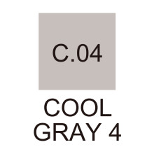 Zig Kurecolor KC-3000 Twin S Marker Kalem C04 Cool Gray 4 - Zig (1)