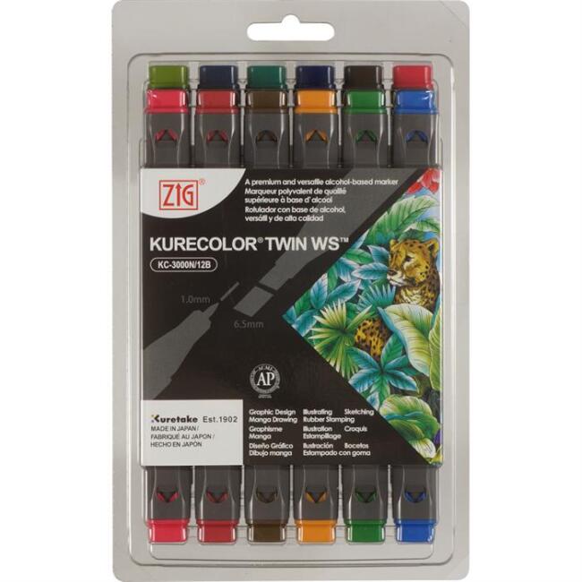 Zig Kurecolor Twin Ws 12’li Marker Seti Deep Colors - 1