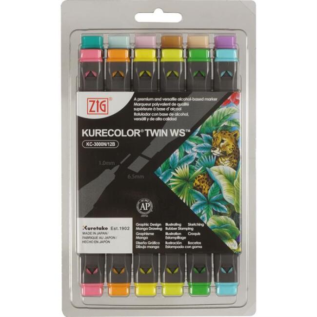 Zig Kurecolor Twin Ws 12’li Marker Seti Pale Colors - 1